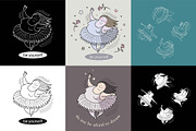Ballerina. Humorous drawing., an Illustration by valeri_si (Thumbnail 1 of 3)