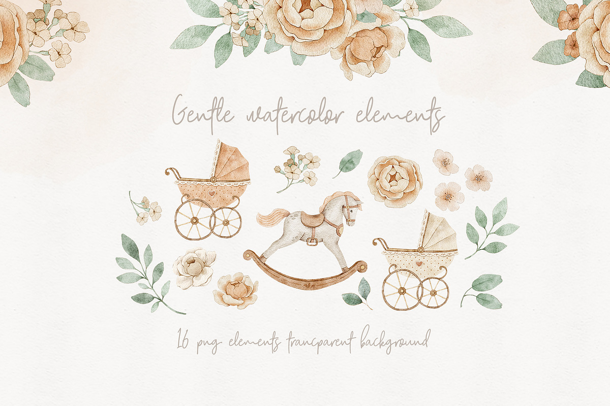 Gentle Baby Shower and Nursery, an Illustration by Alamella (Photo 4 of 6)