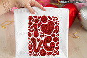 Crochet Valentines Love Floral Png, an Illustration by OK Design (Thumbnail 1 of 6)