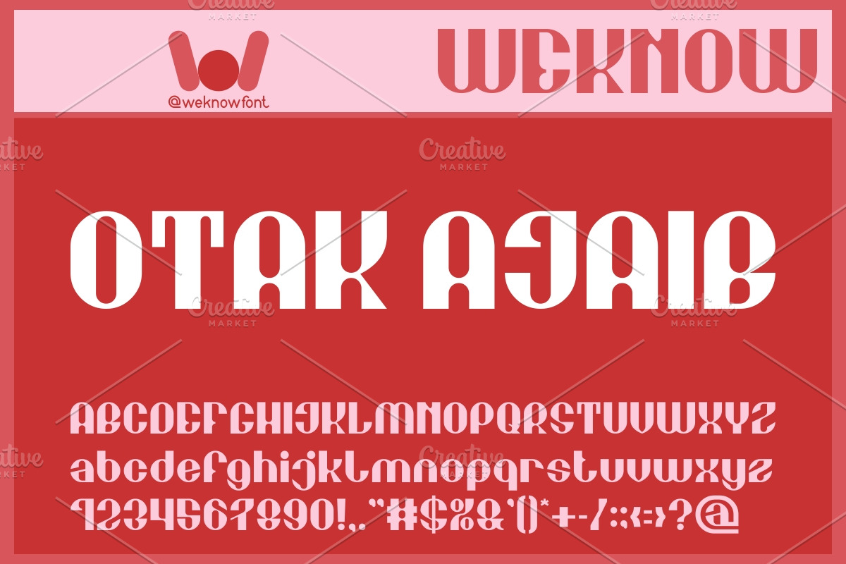 Optimized Thought font, a Font by weknow (Photo 5 of 8)