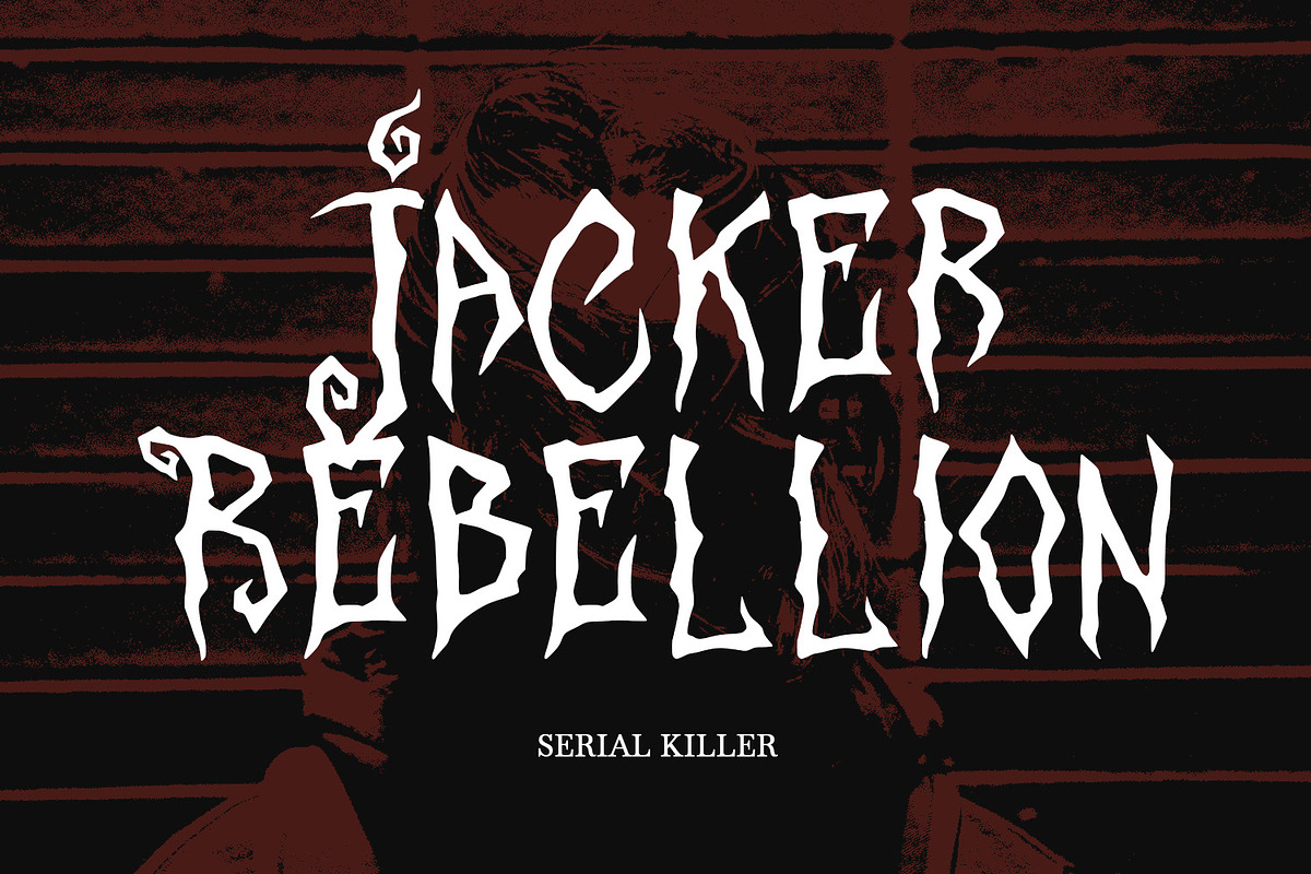 Magozzet Horror Display Font, a Handwritten Font by Maulana Creative (Photo 4 of 7)