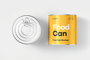 Food Can Mock-up, a Packaging Mockup by zippypixelstudio (Thumbnail 11 of 15)