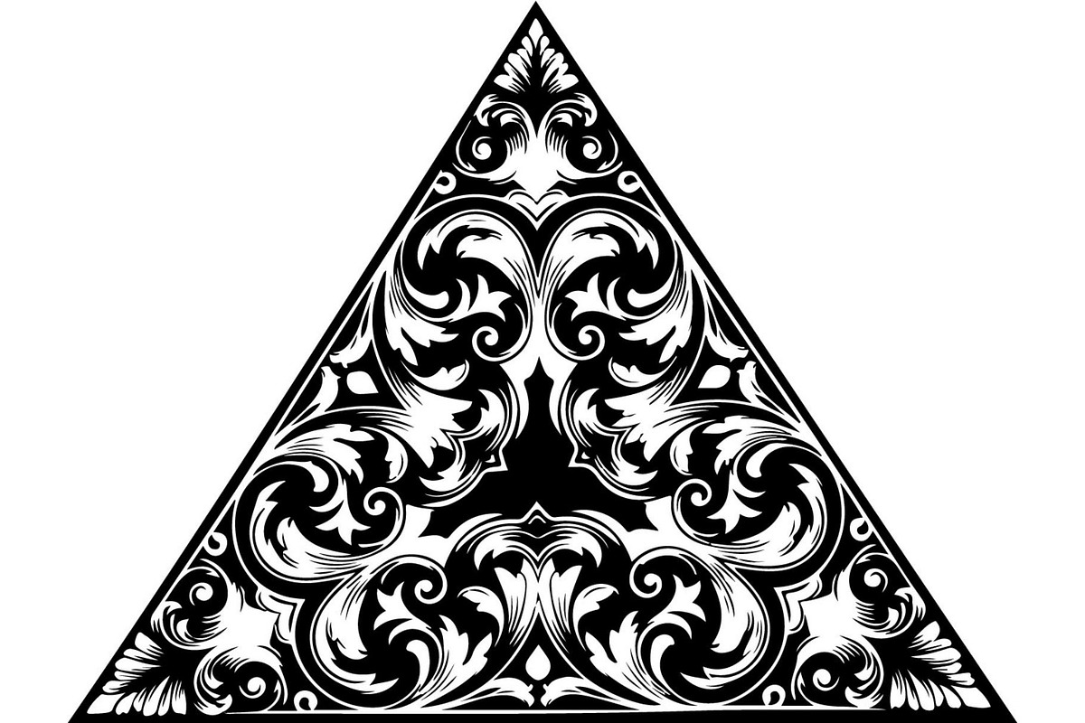 Decorative Celtic Triangle Floral, an Object Graphic by Creativeshirt (Photo 13 of 18)