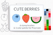 Stamp brushes bundle for Procreate, a Brush Add-On by Let's Art (Thumbnail 9 of 19)