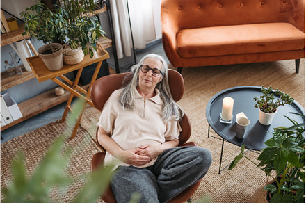 High angle view of senior woman, a Person Photo by HalfPoint