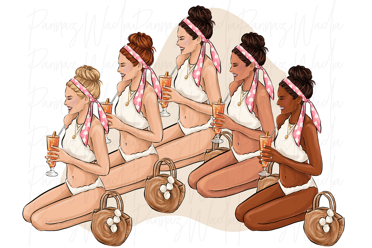 Fashion girls 54 clipart png, a Person Illustration by Parinaz Wadia Design (Photo 4 of 9)
