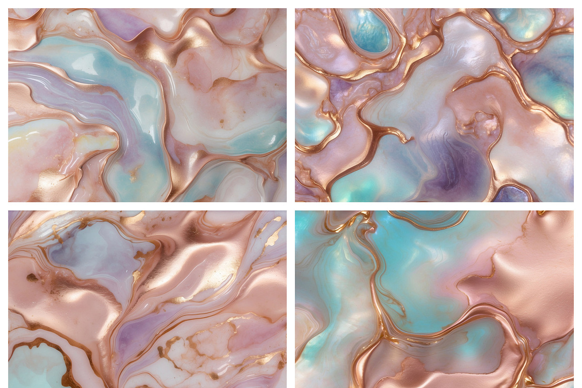Blush Pink Fluid Marble Textures, a Texture Graphic by by creative paper (Photo 5 of 5)