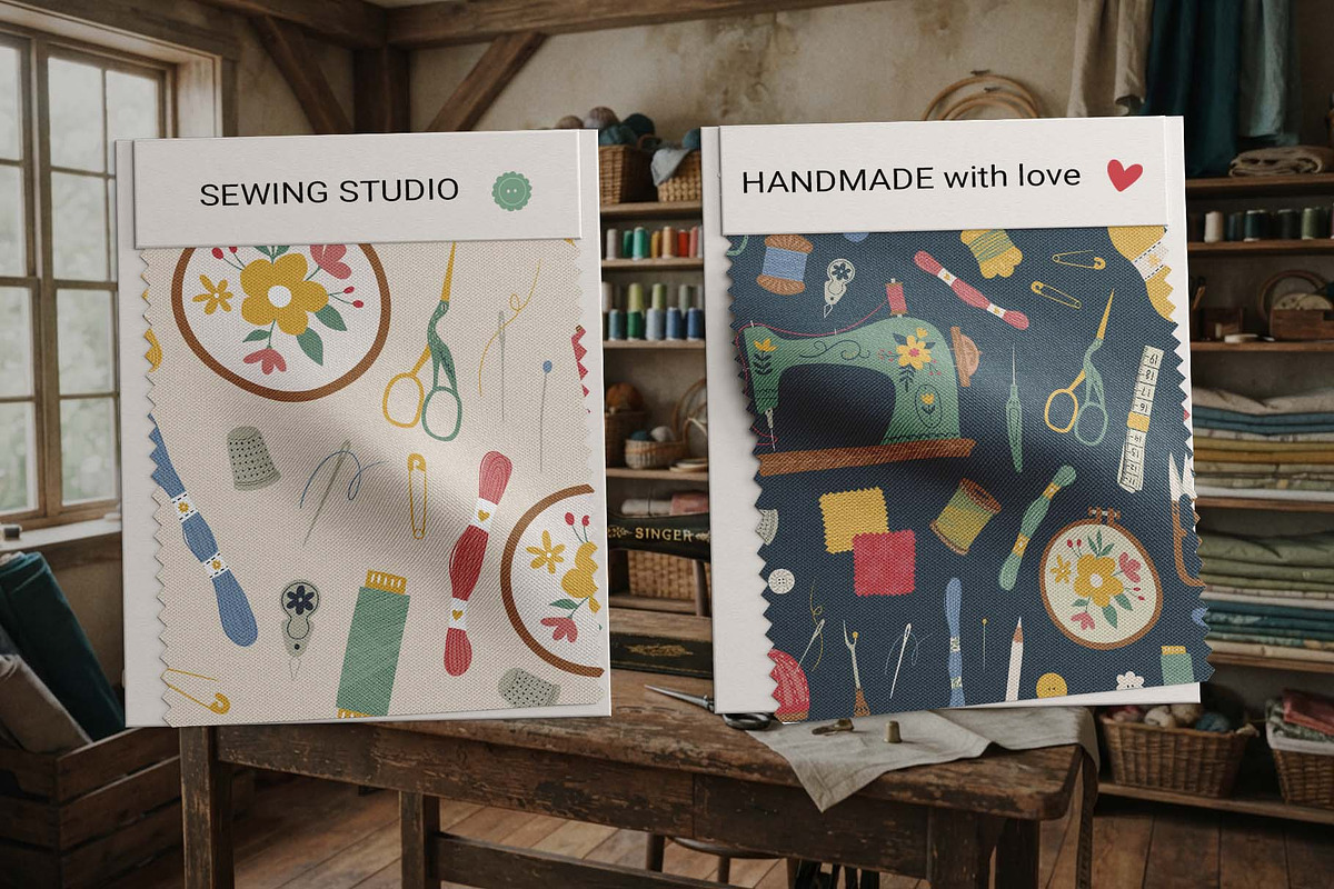 Hand-Drawn Sewing Collection, an Object Illustration by Irina Ostapenko (Photo 8 of 10)