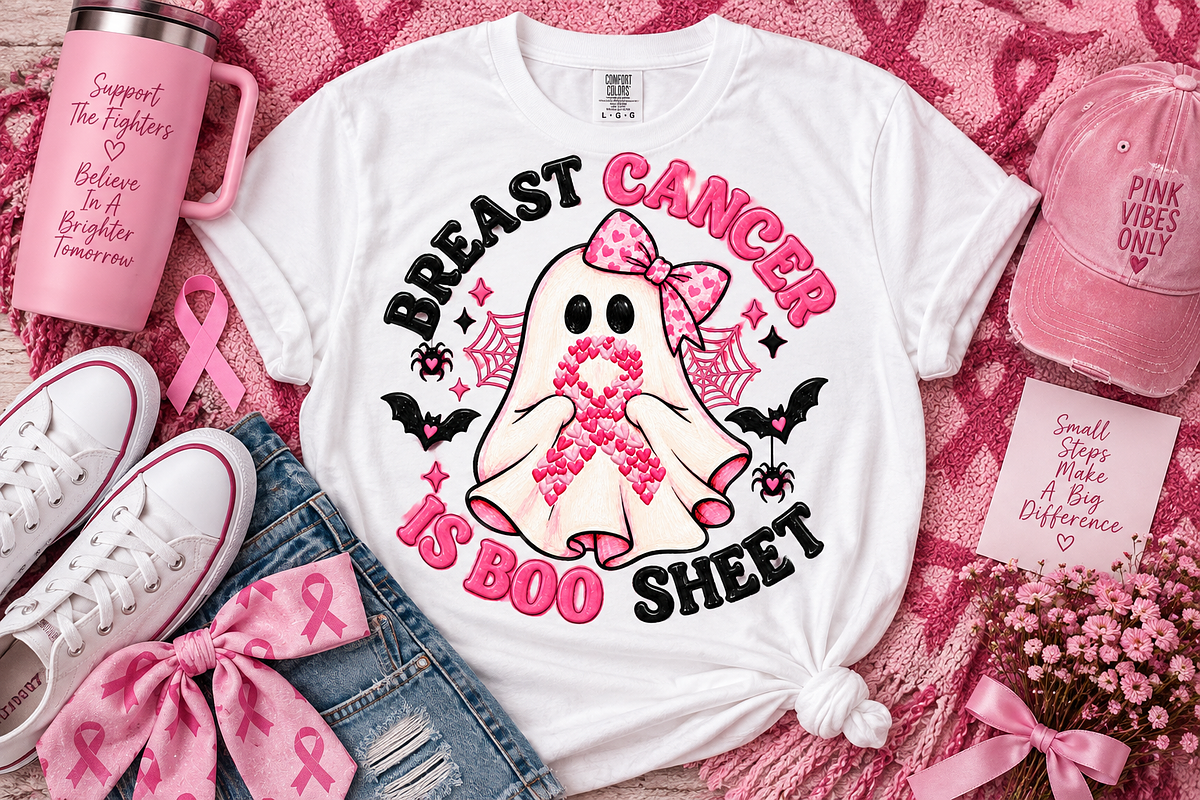 Breast Cancer Halloween Png, an Object Graphic by Daisy Design (Photo 1 of 3)