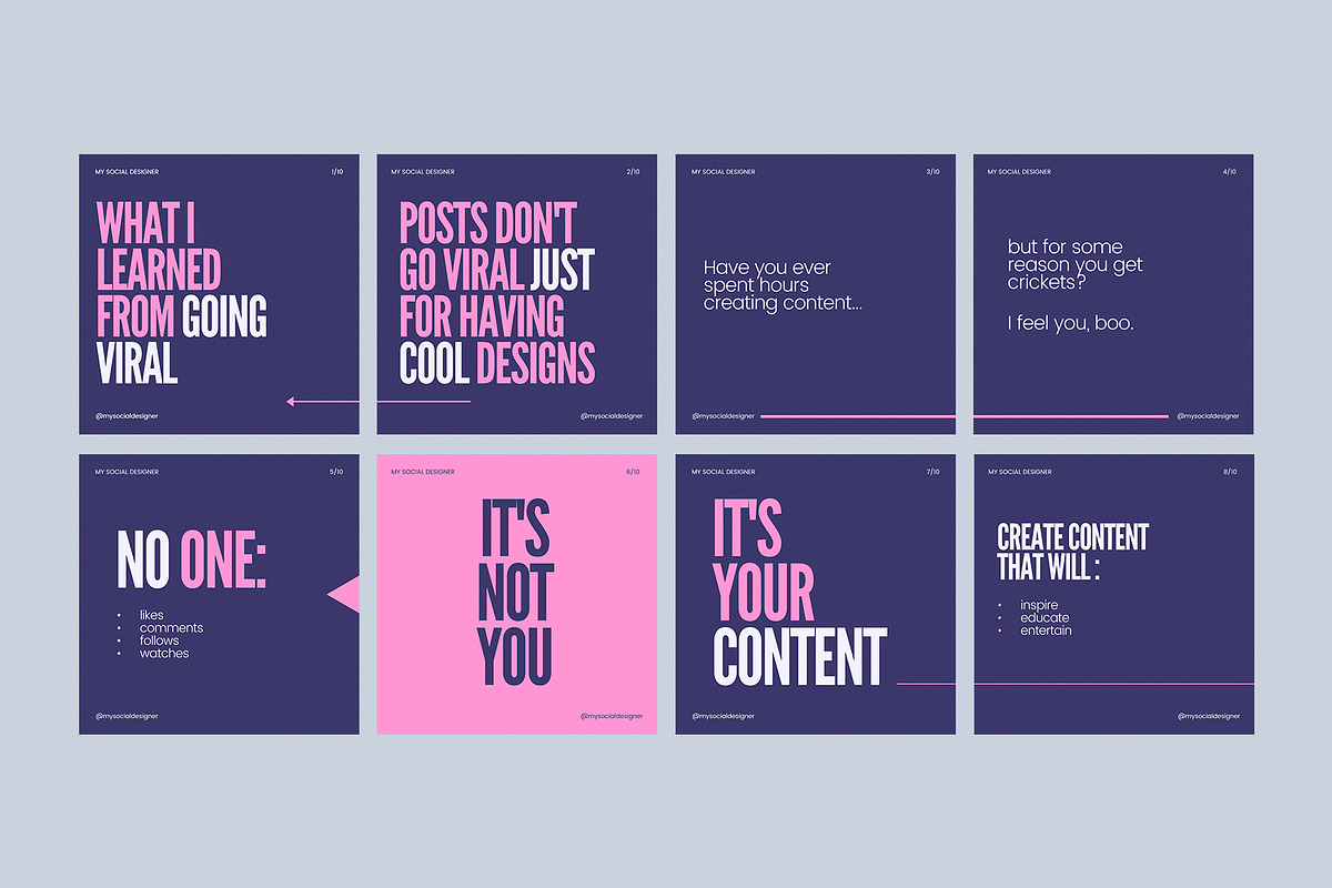 Two-Tone Carousel Post for Instagram, a Social Media Template by Roger Coles (Photo 5 of 12)