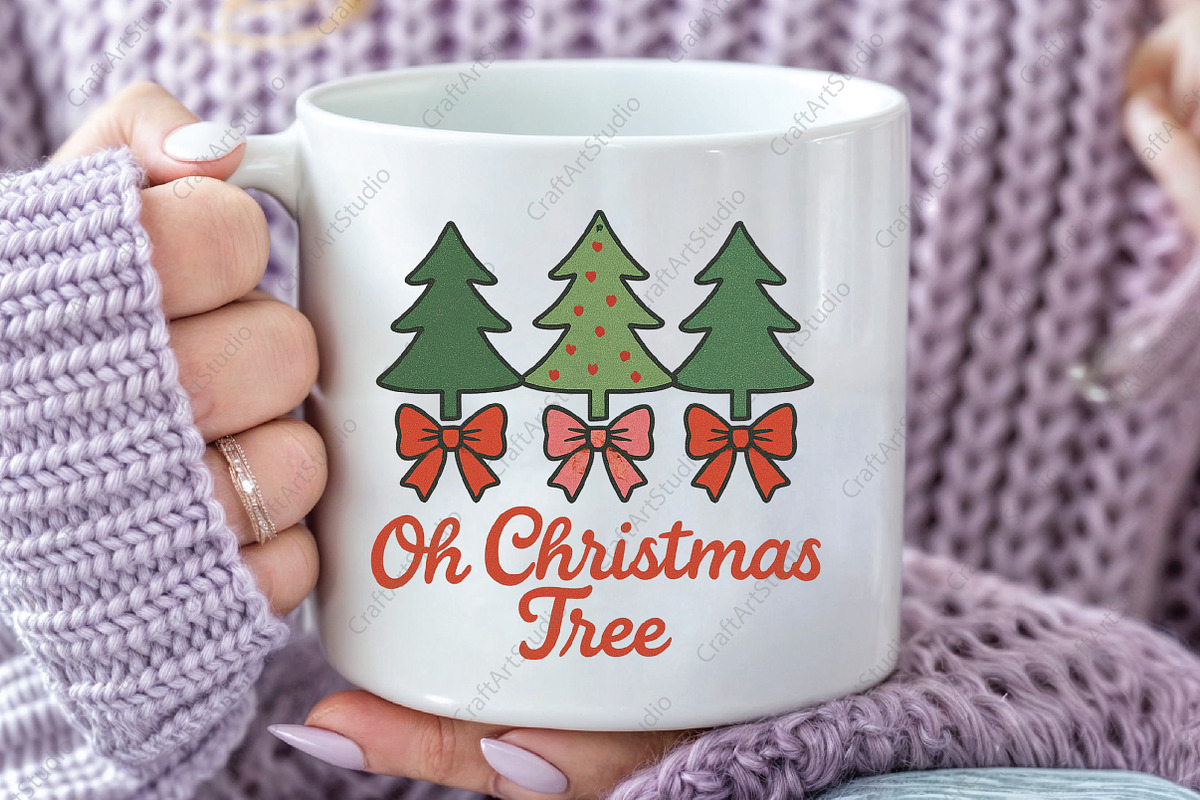 Christmas Tree Hand Drawn PNG, an Illustration by CraftArtStudio (Photo 3 of 4)