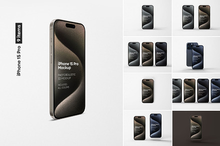 iPhone 15 Pro Mockup, an iPhone Mockup by dpi