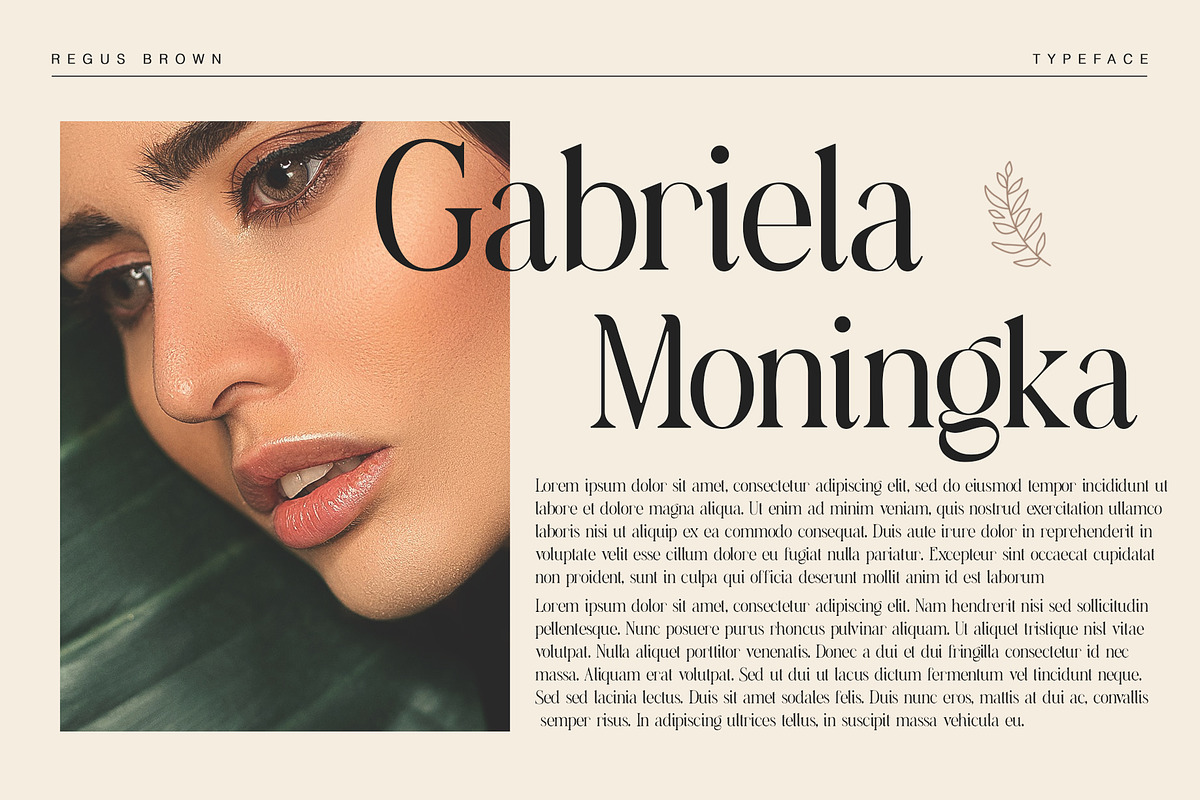 Regus Brown, a Serif Font by Ryan Rivaldo Vierra (Photo 2 of 16)