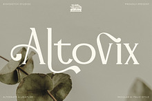 Altovix - Serif Typeface Font