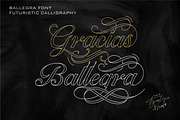Ballegra Script Outline & Solid., a Script Font by typeline studio (Thumbnail 11 of 11)