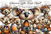 Whimsical Easter Koala Clipart, an Illustration by designcity5 (Thumbnail 1 of 5)