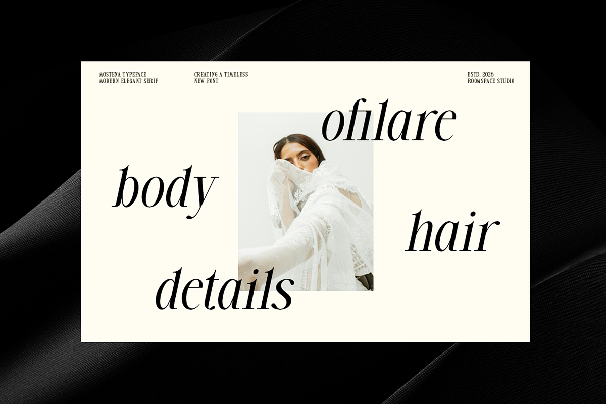 Mostena - Modern Elegant Serif, a Serif Font by roomspace creative lab (Photo 5 of 12)