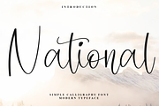 National, a Handwritten Font by FreshTypeINK (Thumbnail 1 of 7)