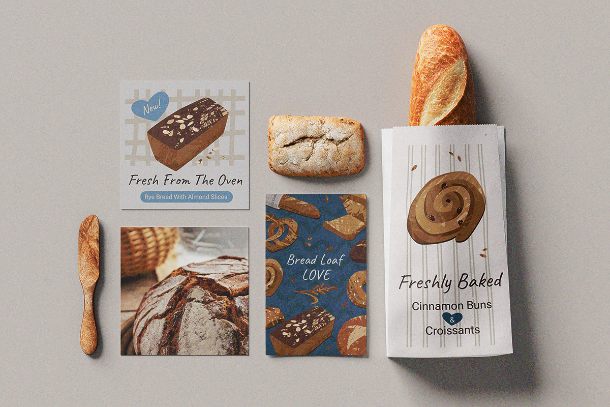Bread Loaf Love Graphic Set, a Graphic by svetlana.belaia (Photo 7 of 8)