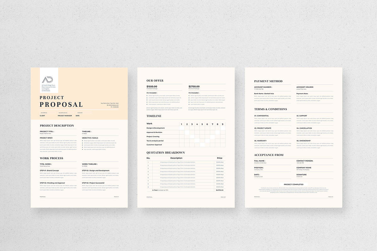 Proposal | MS Word & Indesign, a Stationery Template by design_hut (Photo 2 of 7)