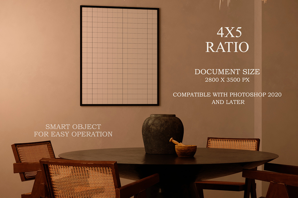Minimalist Boho Mock Up 4x5, a Household Mockup by LAMIA DESIGN (Photo 5 of 6)