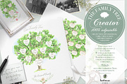 Watercolor Family Tree Creator, a Decorative Illustration by beehouse studio (Thumbnail 1 of 6)