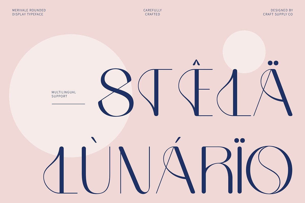 Merivale Rounded, a Sans Serif Font by Craft Supply Co. (Photo 3 of 8)