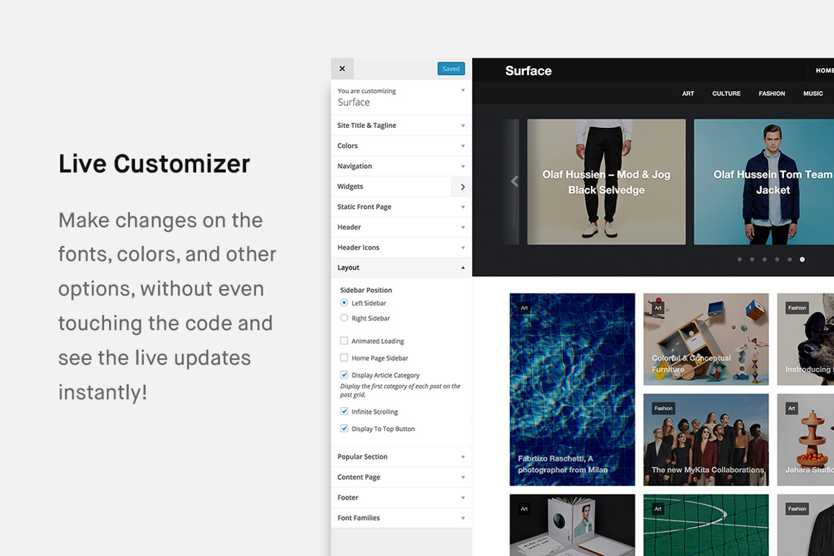 Surface - Magazine-Style Theme, a WordPress Template by Phase Themes (Photo 3 of 5)