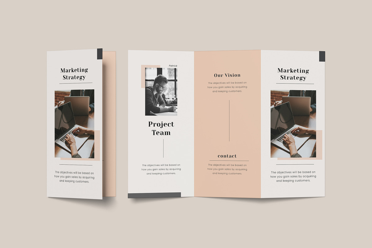 A4 Trifold Brochure Mockup Bundles, a Brochure Template by Graphic Aesthetic (Photo 7 of 20)