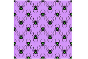 Halloween Spiders on Purple Seamless, a Pattern Graphic by Sharon Schwalbe (Thumbnail 4 of 4)