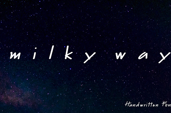 Milky Way font preview 5