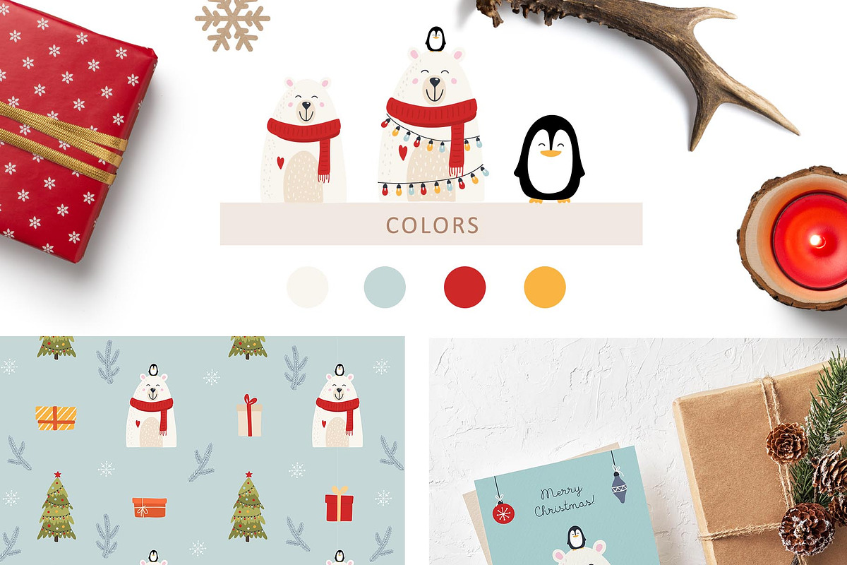 Christmas hugs collection, a Seasonal Illustration by Alisovna (Photo 5 of 10)