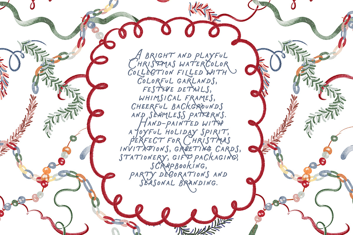 Christmas Joy Watercolor Collection, an Object Graphic by LenArt (Photo 2 of 16)
