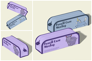 Pencil Case Mockup, a Packaging Mockup by Unerispace