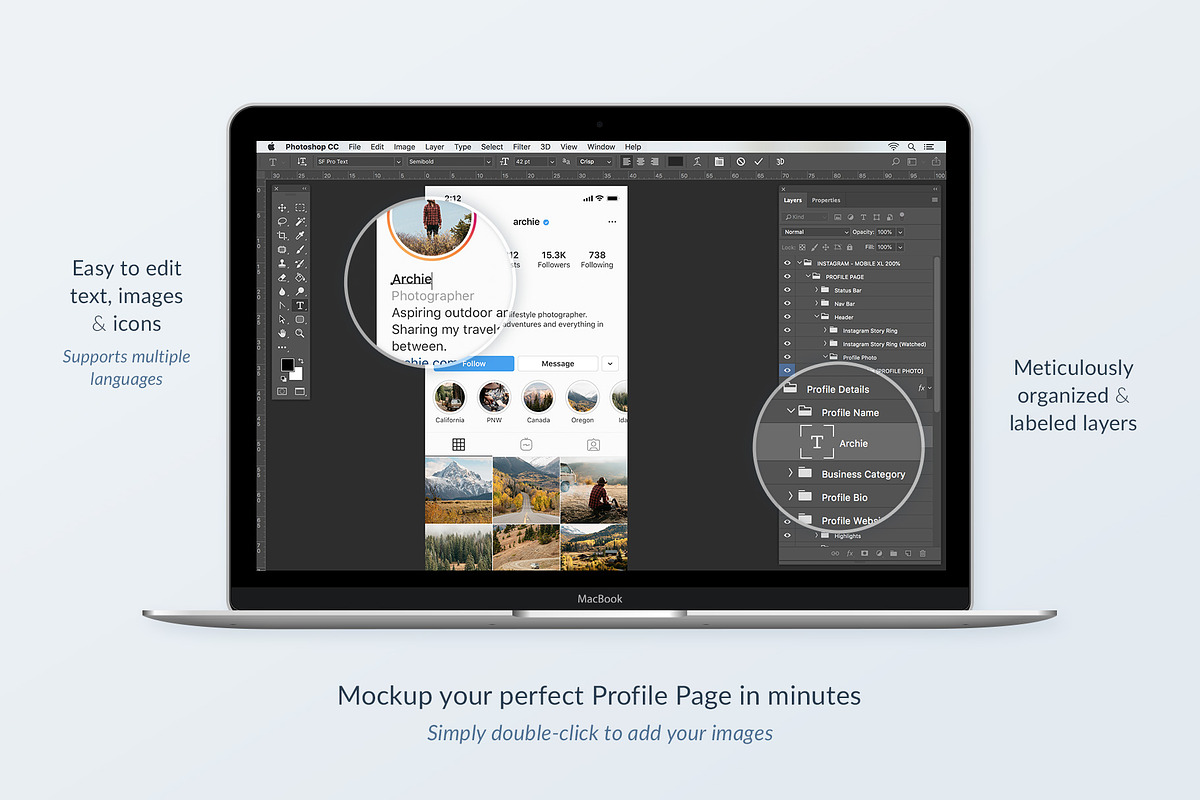 Instagram Social Media Mockups Pack, a Social Media Template by Poego Social (Photo 7 of 9)