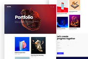 Dexfolio - Creative Agency Portfolio, an UI Kit Template by fusionlab (Thumbnail 6 of 11)