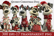 Quirky Christmas Dog Sublimation, an Illustration by Designworld (Thumbnail 1 of 6)