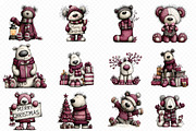 Christmas-bear-clipart, an Illustration by cherrydesign (Thumbnail 3 of 3)