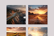 Scenic Quote Social Media Templates, a Social Media Template by Filip Studio (Thumbnail 2 of 2)