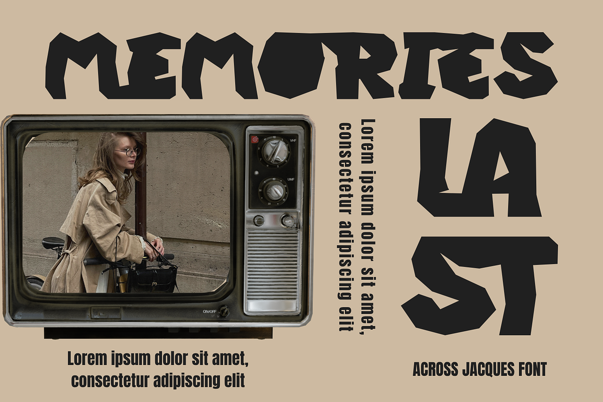 ACROSS JACQUES - DISPLAY FONT, a Sans Serif Font by 177Studio (Photo 3 of 8)