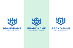 Letters YHI YGI YMI Hexagon Logo, a Branding & Logo Template by Pray Art Design Studio