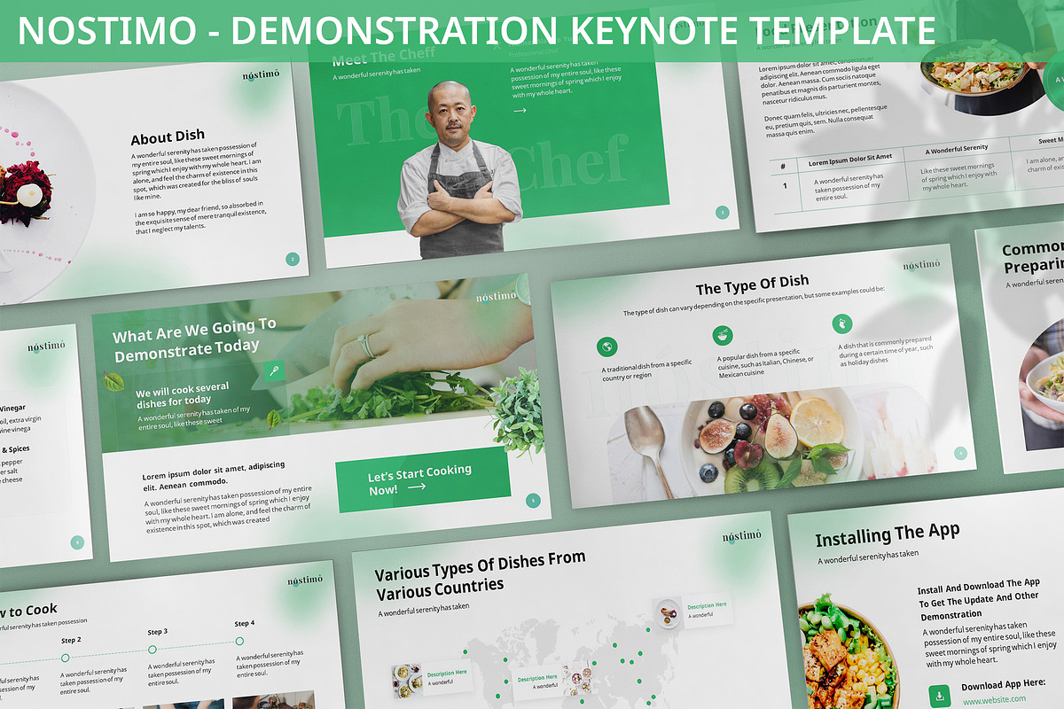 Nostimo - Demonstration Keynote, a Presentation Template by SlideFactory (Photo 1 of 4)