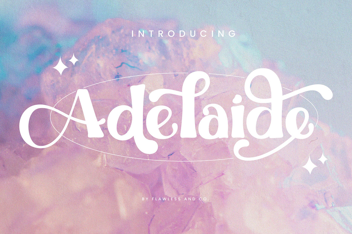 Adelaide - Sweet Retro Font, a Sans Serif Font by Flawless And Co (Photo 2 of 14)