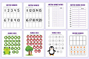 Kindergarten Numbers Workbook Kids, a Stationery Template by Mustafiz (Thumbnail 4 of 7)