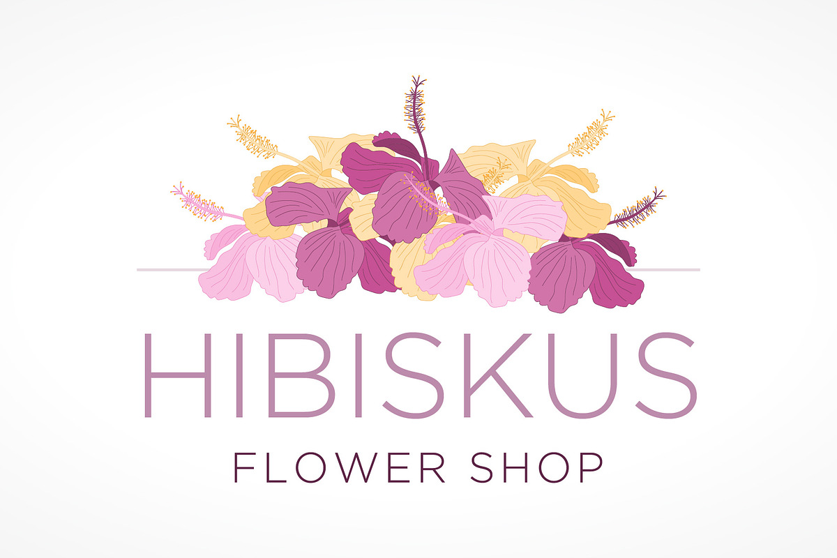 30 floral elements, hibiscus frame, an Illustration by Bloom21Art (Photo 3 of 9)