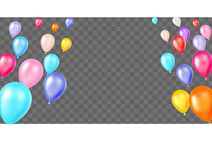 Realistic inflatable balloons of, an Illustration by Vectorbuum
