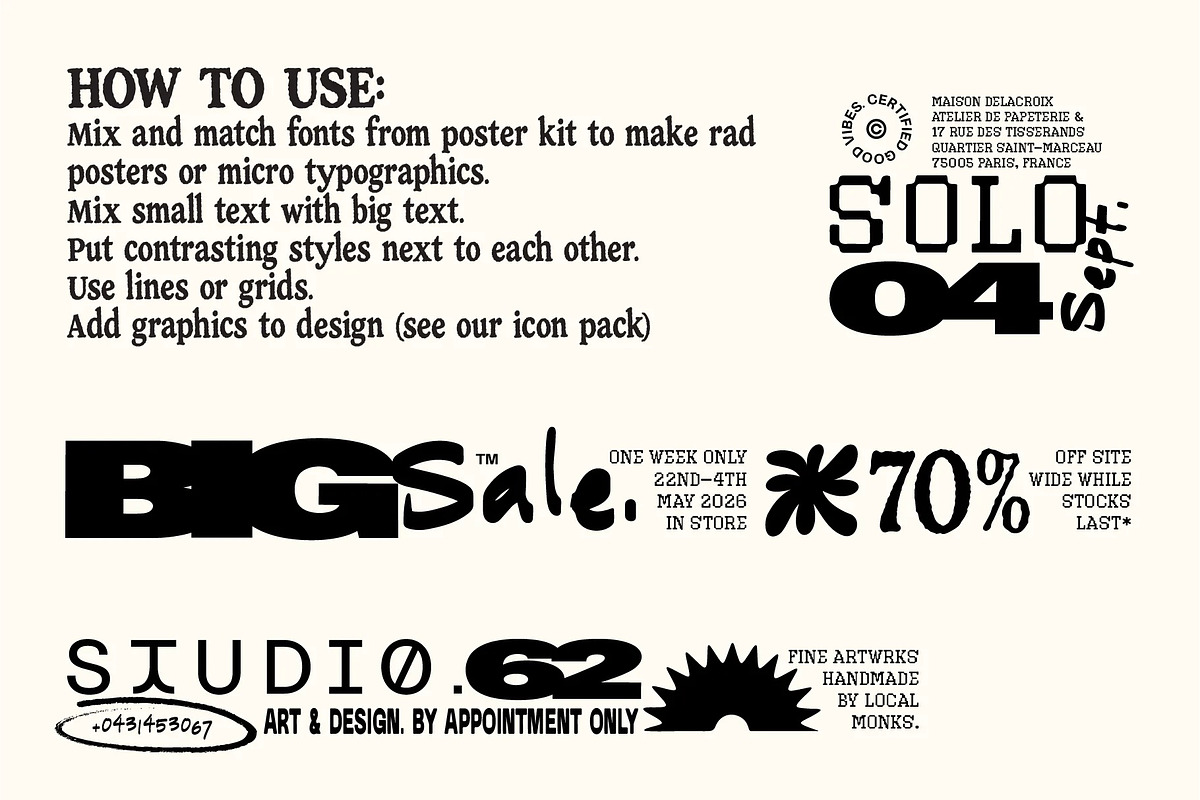 POSTER FONT KIT, a Sans Serif Font by Tropical Type (Photo 14 of 14)