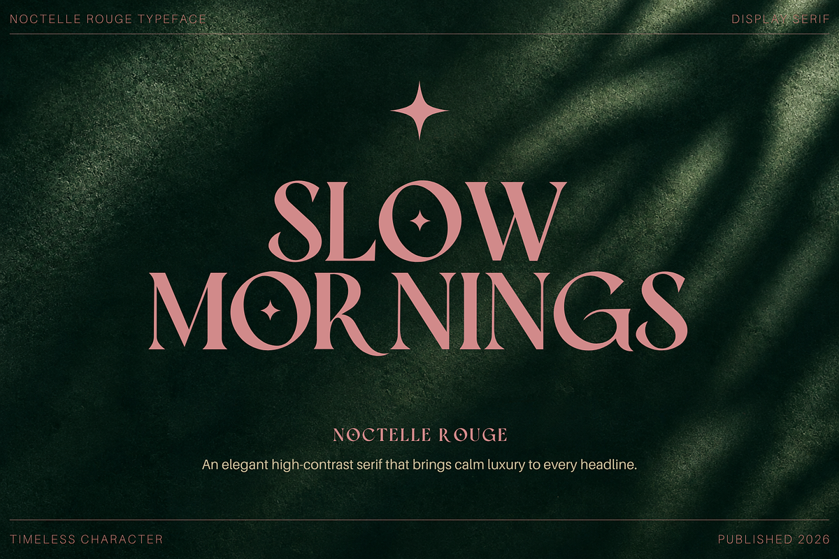 Noctelle Rouge - Display Serif Font, a Serif Font by Creacy Studio (Photo 5 of 10)