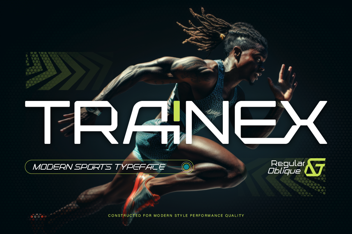 Trainex, a Sans Serif Font by Artisan Themes (Photo 1 of 12)