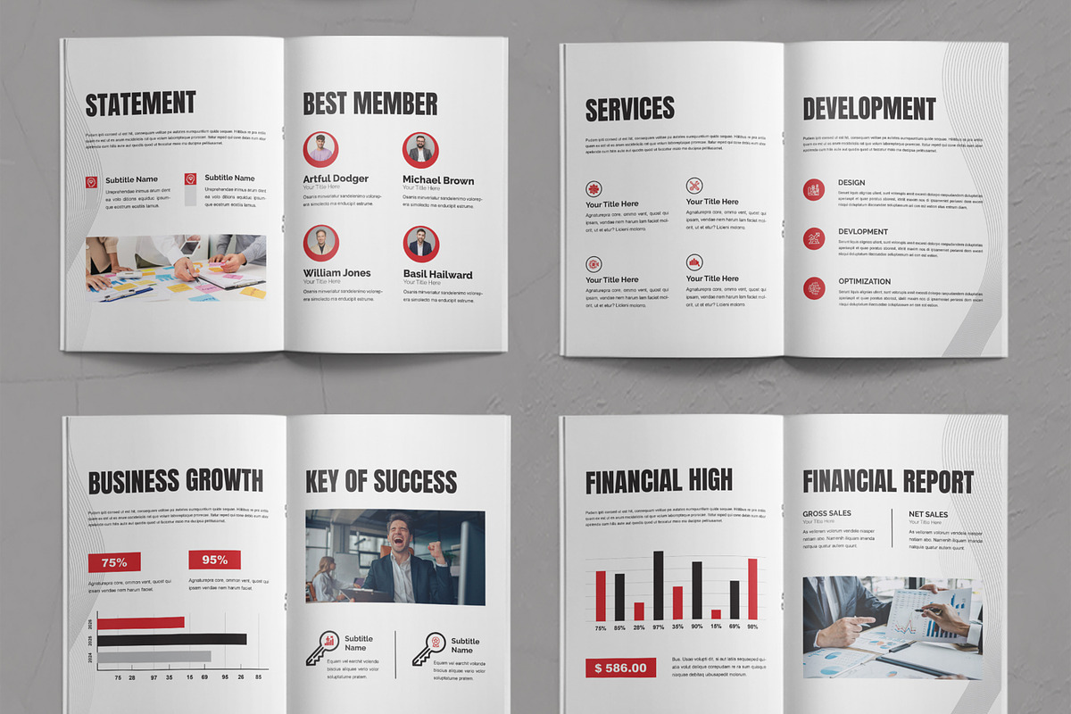 Annual Report, a Brochure Template by ContestDesign (Photo 3 of 3)